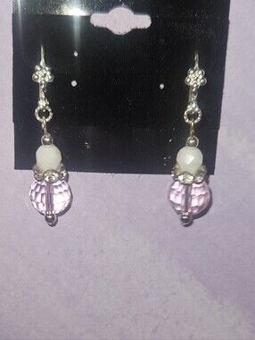 Handmade Upcycled Beaded Leverback Earrings